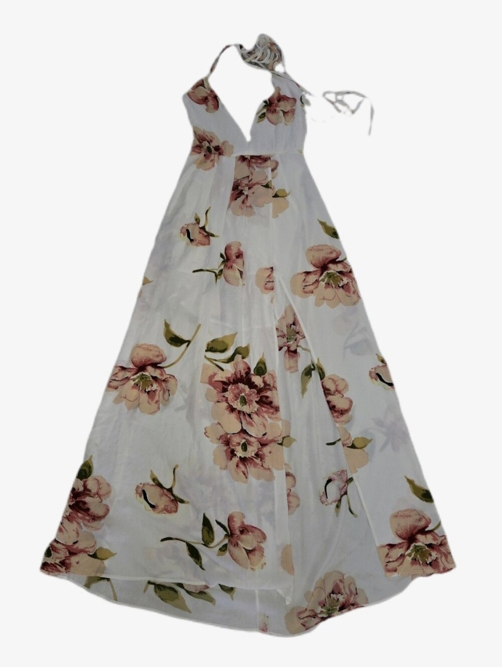 Showpo Shine Through Floral Plunge Maxi Dress with High Slit NWT Medium - Picture 10 of 10